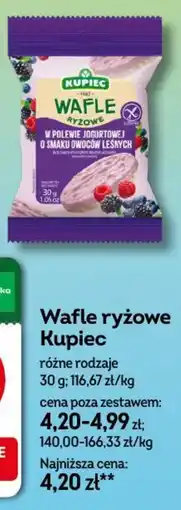 Żabka Wafle ryżowe Kupiec oferta