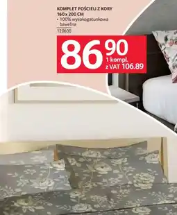 Selgros Komplet Pościeli z Kory oferta