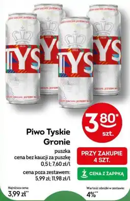 Żabka Piwo Tyskie Gronie oferta