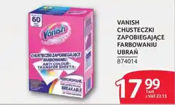 Selgros Vanish Chusteczki zapobiegające farbowaniu ubrań oferta