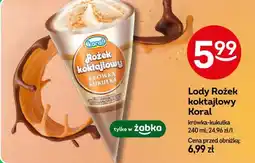 Żabka Lody Rożek koktajlowy Koral oferta