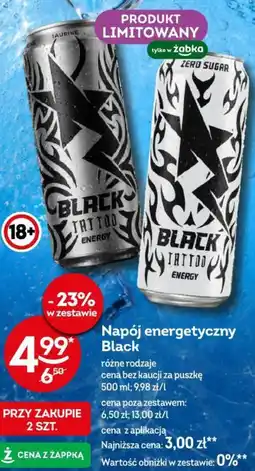 Żabka Napój energetyczny Black oferta