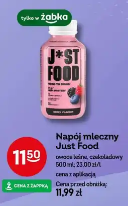Żabka Napój mleczny Just Food oferta
