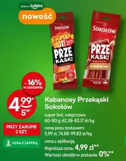 Żabka Kabanosy Przekąski Sokolów oferta