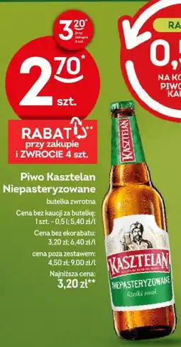 Żabka Piwo Kasztelan Niepasteryzowane oferta