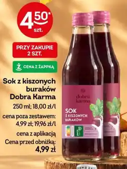 Żabka Sok z kiszonych buraków Dobra Karma oferta