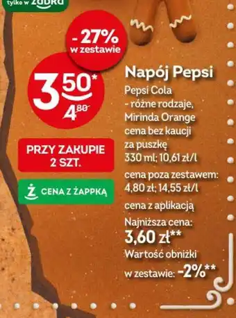 Żabka Napój Pepsi oferta