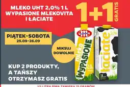 Netto Mleko UHT 2,0% Wypasione Mlekovita i Łaciate oferta