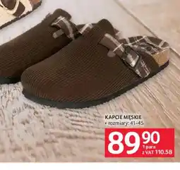 Selgros Kapcie męskie oferta