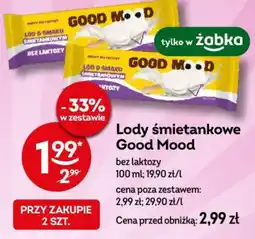 Żabka Lody śmietankowe Good Mood bez laktozy oferta