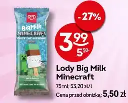 Żabka Lody Big Milk Minecraft oferta