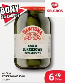 Selgros Ogórki konserwowe Dawtona oferta