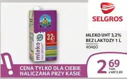 Selgros Mleko bez laktozy oferta