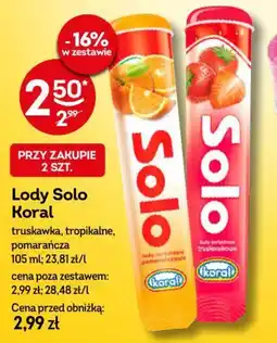 Żabka Lody Solo Koral oferta