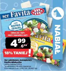 Netto Ser sałatkowo-kanapkowy Favita Mlekovita oferta