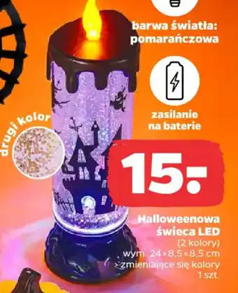 Halloweenowa świeca LED