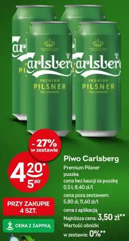 Żabka Piwo Carlsberg Premium Pilsner oferta