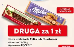 Żabka Duża czekolada Milka lub Nussbeiser oferta