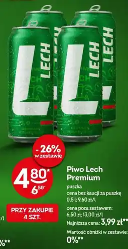 Żabka Piwo Lech Premium oferta