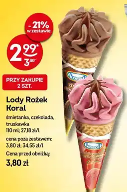 Żabka Lody Rożek Koral oferta