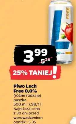 Netto Piwo Lech Free 0,0% oferta