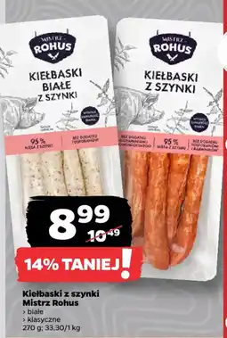 Netto Kiełbaski z szynki Mistrz Rohus oferta