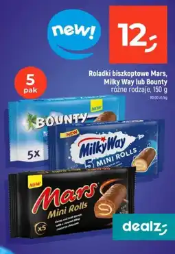 Dealz Roladki biszkoptowe Mars, Milky Way lub Bounty oferta