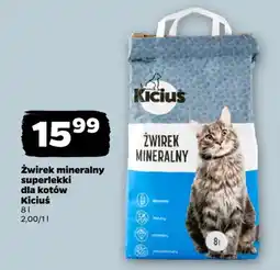 Netto Żwirek mineralny superlekki dla kotów Kicius oferta