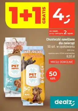 Dealz Chusteczki nawilżane dla zwierząt Naturelle oferta
