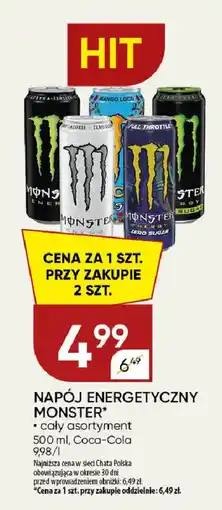 Chata Polska Napój energetyczny Monster oferta