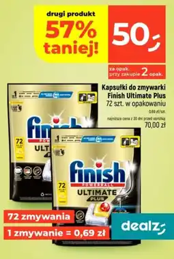 Dealz Kapsułki do zmywarki Finish Ultimate Plus oferta