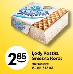Żabka Lody Kostka Śnieżna Koral oferta