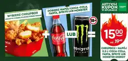 Żabka Chrupbox napój coca-cola, fanta, sprite lub monster energy oferta