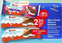 Żabka Kinder Mleczna Kanapka oferta
