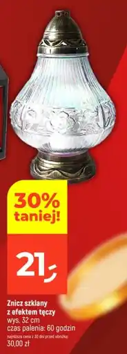 Dealz Znicz szklany z efektem tęczy oferta