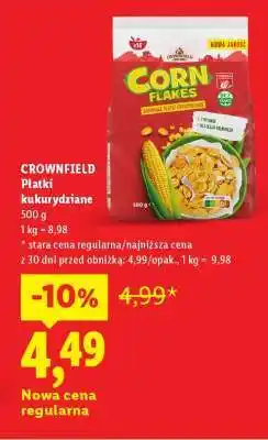 Lidl CROWNFIELD Płatki kukurydziane oferta