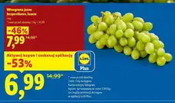 Lidl Winogrona jasne bezpestkowe, luzem oferta