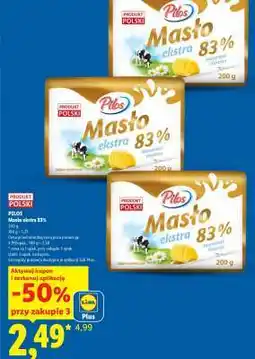 Lidl PILOS Masło ekstra 83% oferta