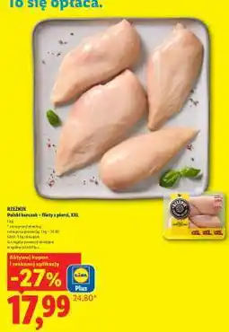 Lidl Rzeźnik Polski kurczak – filety z piersi, XXL oferta
