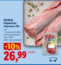 Lidl Rzeźnik Polędwiczka wieprzowa, XXL oferta