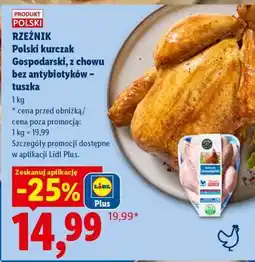 Lidl RZEŹNIK Polski kurczak Gospodarski, z chowu bez antybiotyków – tuszka oferta