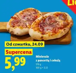 Lidl Miniovale z pancettą i cebulą oferta