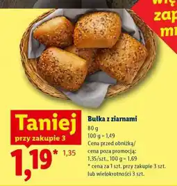 Lidl Bułka z ziarnami oferta