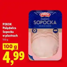 Lidl PIKOK Polędwica sopocka w plastrach oferta