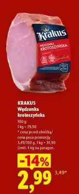 Lidl KRAKUS Wędzonka krotoszyńska oferta