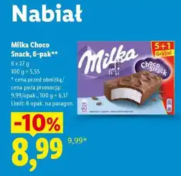 Lidl Milka Choco Snack, 6-pak oferta