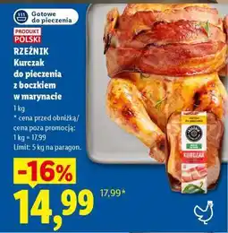 Lidl RZEŹNIK Kurczak do pieczenia z boczkiem w marynacie oferta