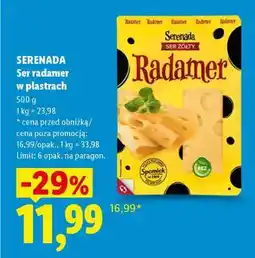Lidl SERENADA Ser radamer w plastrach oferta