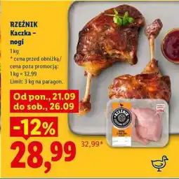 Lidl RZEŹNIK Kaczka – nogi oferta