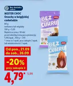 Lidl MISTER CHOC Orzechy w belgijskiej czekoladzie oferta